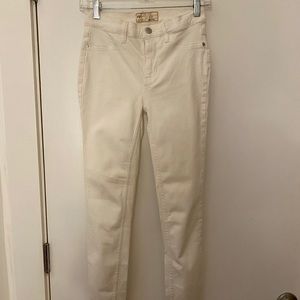 Free People White Skinny Jean